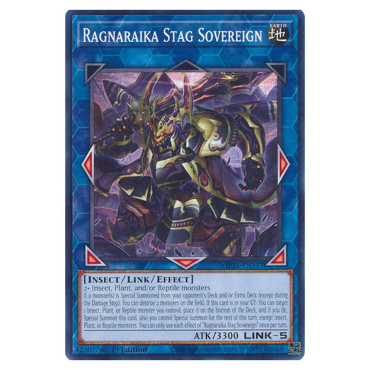 Ragnaraika Stag Sovereign MP25-EN357 card from the Yu-Gi-Oh! set 2025 Mega Pack