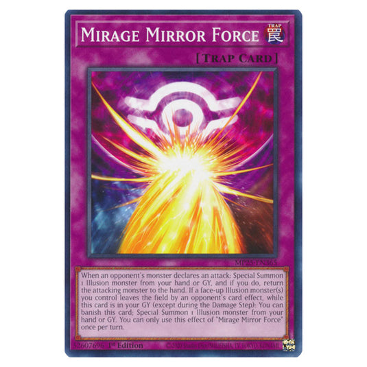 Mirage Mirror Force MP25-EN365 card from the Yu-Gi-Oh! set 2025 Mega Pack