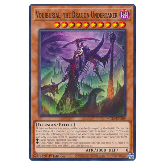 Vouiburial, the Dragon Undertaker MP25-EN369 card from the Yu-Gi-Oh! set 2025 Mega Pack
