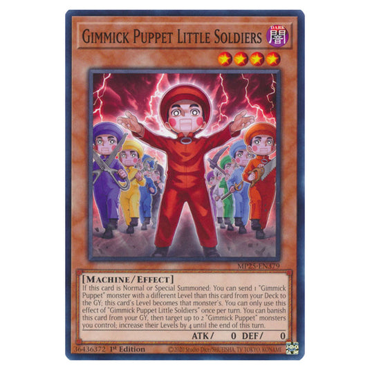 Gimmick Puppet Little Soldiers MP25-EN379 card from the Yu-Gi-Oh! set 2025 Mega Pack