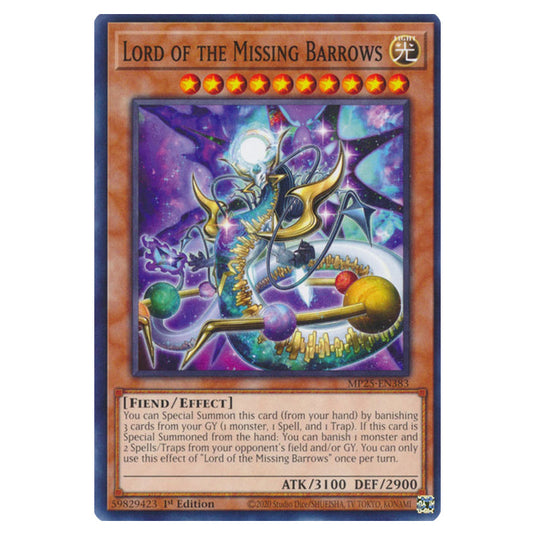 Lord of the Missing Barrows MP25-EN383 card from the Yu-Gi-Oh! set 2025 Mega Pack