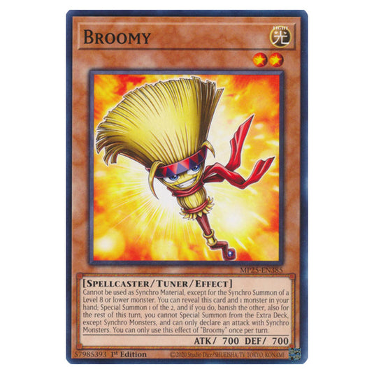 Broomy MP25-EN385 card from the Yu-Gi-Oh! set 2025 Mega Pack
