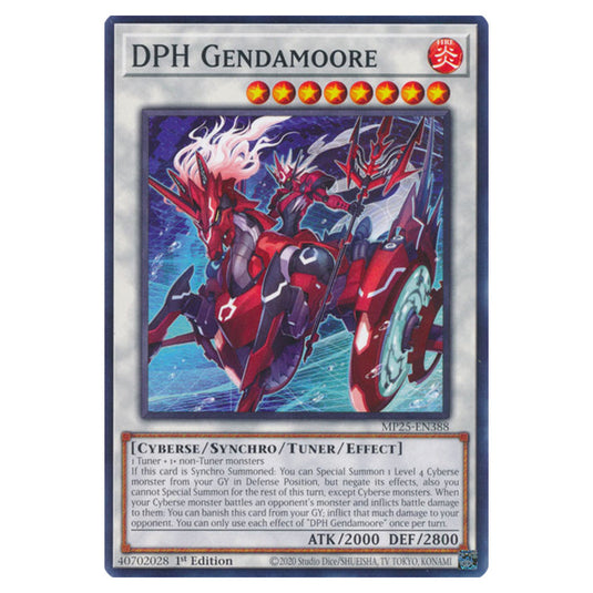 DPH Gendamoore MP25-EN388 card from the Yu-Gi-Oh! set 2025 Mega Pack
