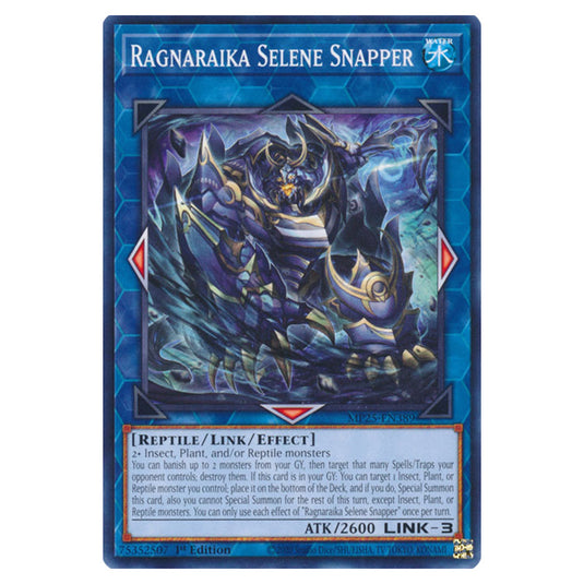 Ragnaraika Selene Snapper MP25-EN389 card from the Yu-Gi-Oh! set 2025 Mega Pack