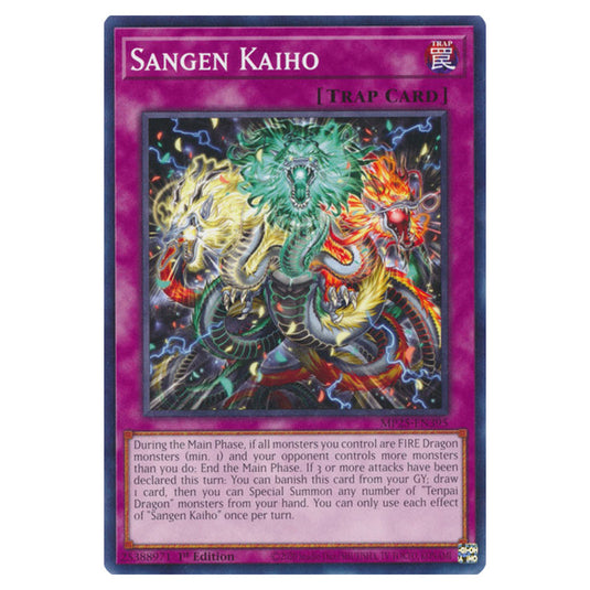 Sangen Kaiho MP25-EN395 card from the Yu-Gi-Oh! set 2025 Mega Pack