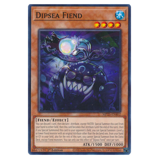Dipsea Fiend MP25-EN402 card from the Yu-Gi-Oh! set 2025 Mega Pack