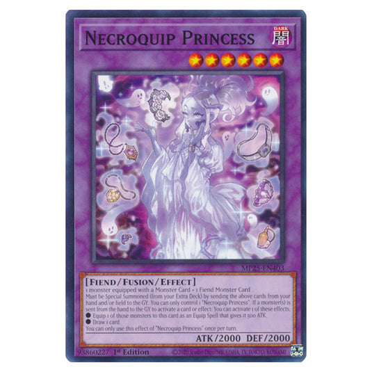 Necroquip Princess MP25-EN403 card from the Yu-Gi-Oh! set 2025 Mega Pack