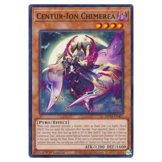 Centur-Ion Chimerea MP25-EN407 card from the Yu-Gi-Oh! set 2025 Mega Pack