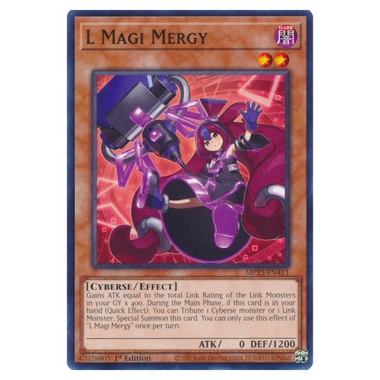 L Magi Mergy MP25-EN411 card from the Yu-Gi-Oh! set 2025 Mega Pack