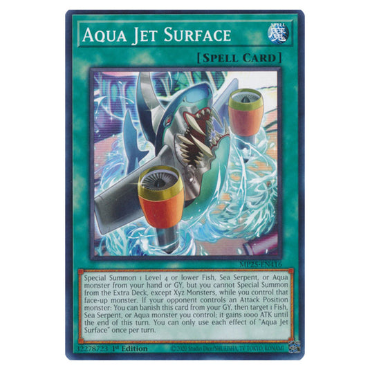Aqua Jet Surface MP25-EN416 card from the Yu-Gi-Oh! set 2025 Mega Pack