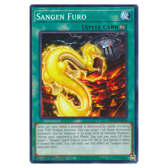 Sangen Furo MP25-EN418 card from the Yu-Gi-Oh! set 2025 Mega Pack