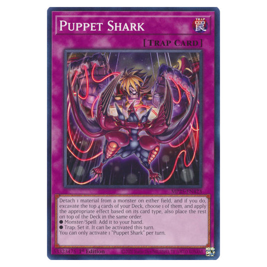 Puppet Shark MP25-EN423 card from the Yu-Gi-Oh! set 2025 Mega Pack