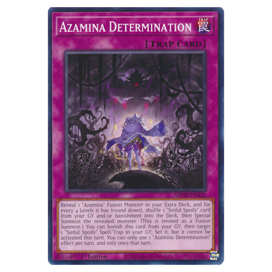 Azamina Determination MP25-EN426 card from the Yu-Gi-Oh! set 2025 Mega Pack