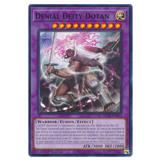 Denial Deity Dotan MP25-EN432 card from the Yu-Gi-Oh! set 2025 Mega Pack