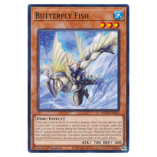 Butterfly Fish MP25-EN433 card from the Yu-Gi-Oh! set 2025 Mega Pack