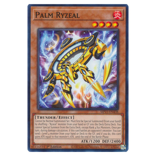 Palm Ryzeal MP25-EN438 card from the Yu-Gi-Oh! set 2025 Mega Pack