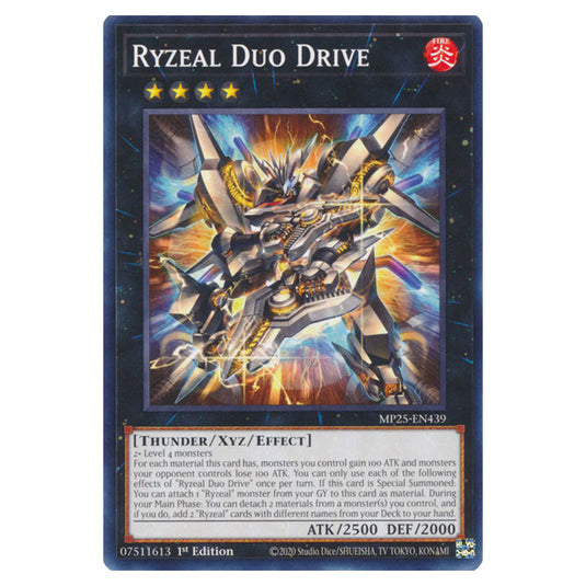 Ryzeal Duo Drive MP25-EN439 card from the Yu-Gi-Oh! set 2025 Mega Pack