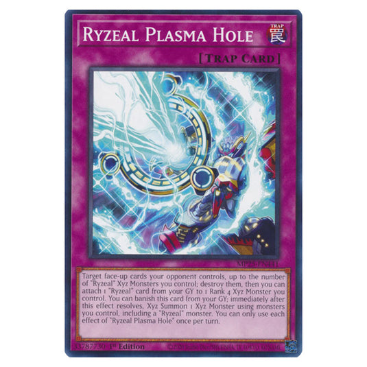 Ryzeal Plasma Hole MP25-EN441 card from the Yu-Gi-Oh! set 2025 Mega Pack