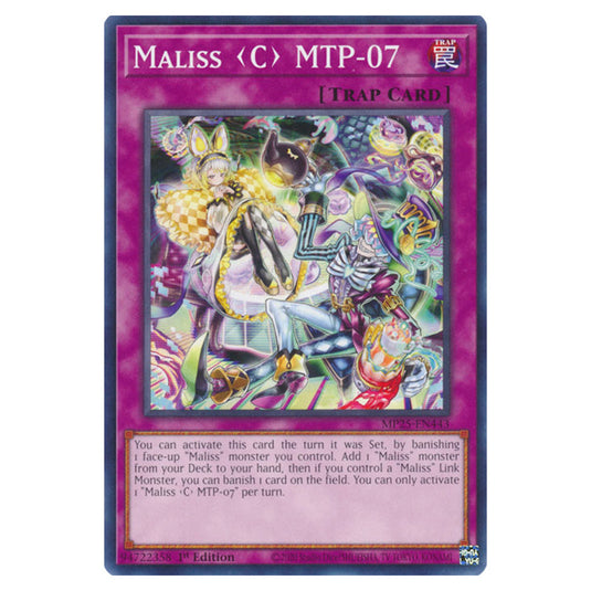 Maliss C MTP-07 MP25-EN443 card from the Yu-Gi-Oh! set 2025 Mega Pack