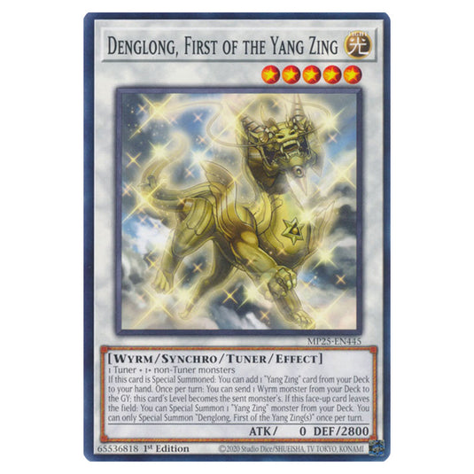 Denglong, First of the Yang Zing MP25-EN445 card from the Yu-Gi-Oh! set 2025 Mega Pack