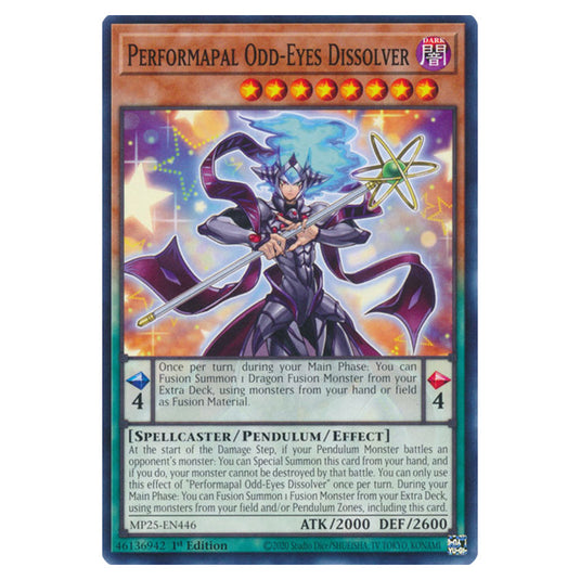 Performapal Odd-Eyes Dissolver MP25-EN446 card from the Yu-Gi-Oh! set 2025 Mega Pack