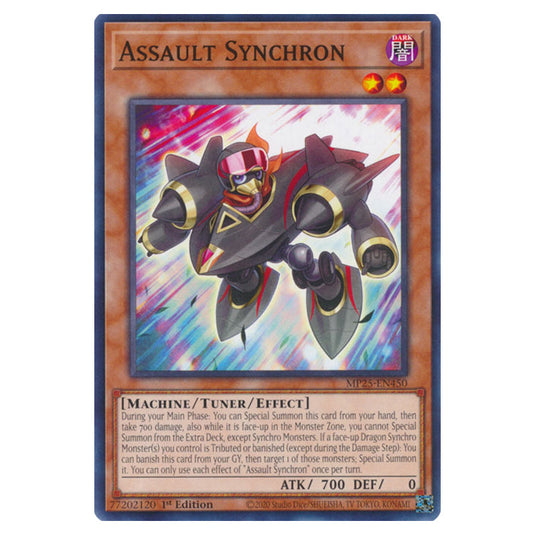 Assault Synchron MP25-EN450 card from the Yu-Gi-Oh! set 2025 Mega Pack