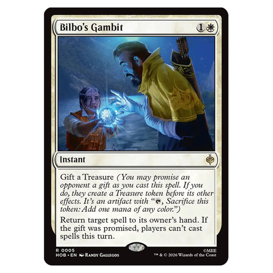 Bilbo's Gambit 0005 card from the Magic The Gathering set The Hobbit
