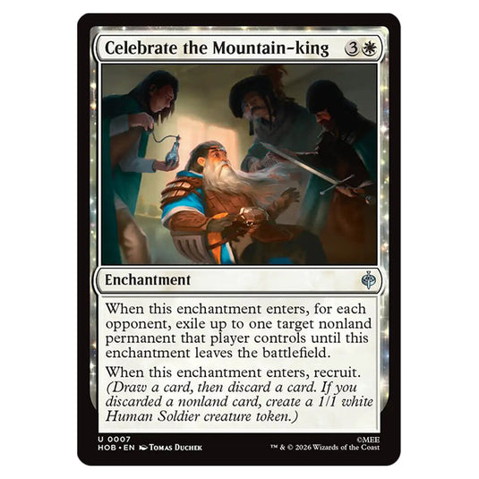 Celebrate the Mountain-king 0007 card from the Magic The Gathering set The Hobbit