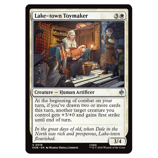 Lake-town Toymaker 0019 card from the Magic The Gathering set The Hobbit