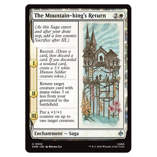 The Mountain-king's Return 0022 card from the Magic The Gathering set The Hobbit