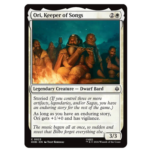 Ori, Keeper of Songs 0023 card from the Magic The Gathering set The Hobbit