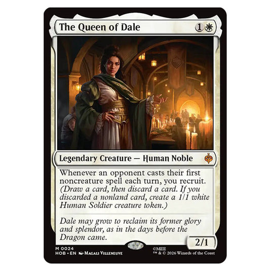 The Queen of Dale 0024 card from the Magic The Gathering set The Hobbit