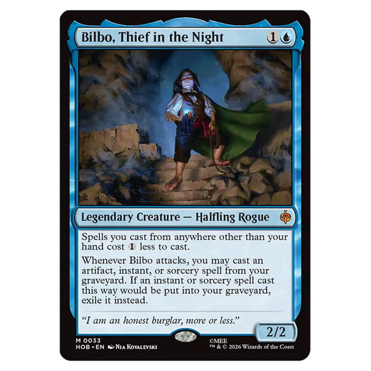 Bilbo, Thief in the Night 0033 card from the Magic The Gathering set The Hobbit