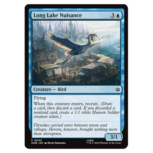 Long Lake Nuisance 0045 card from the Magic The Gathering set The Hobbit