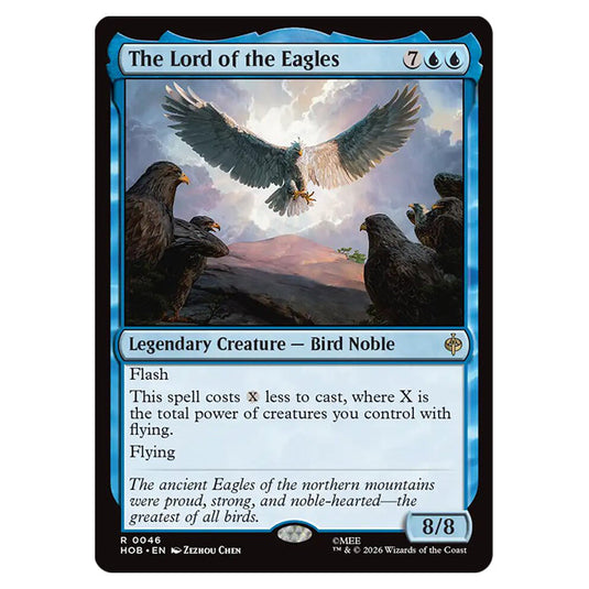 The Lord of the Eagles 0046 card from the Magic The Gathering set The Hobbit
