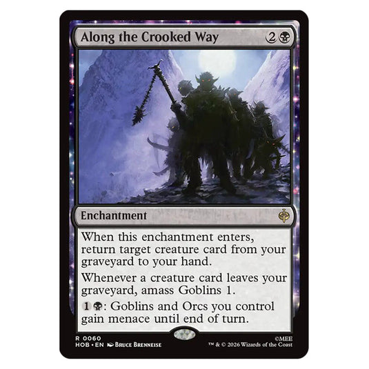 Along the Crooked Way 0060 card from the Magic The Gathering set The Hobbit