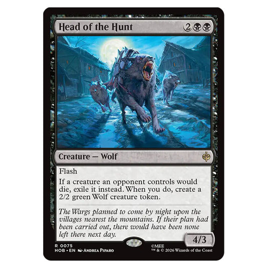 Head of the Hunt 0075 card from the Magic The Gathering set The Hobbit