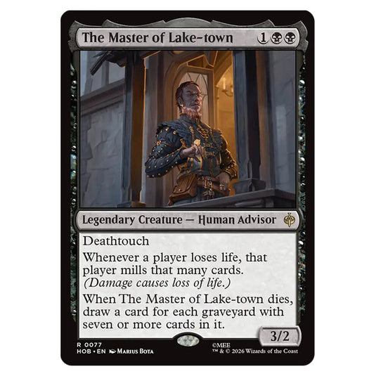 The Master of Lake-town 0077 card from the Magic The Gathering set The Hobbit