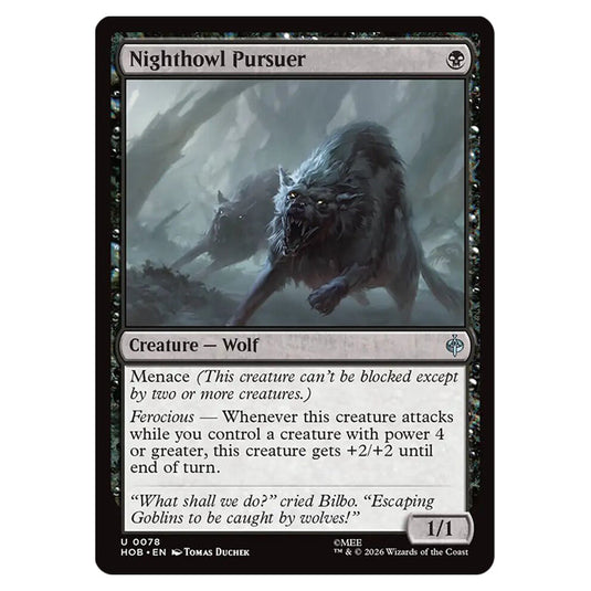 Nighthowl Pursuer 0078 card from the Magic The Gathering set The Hobbit