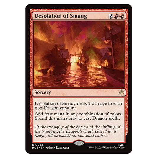 Desolation of Smaug 0093 card from the Magic The Gathering set The Hobbit