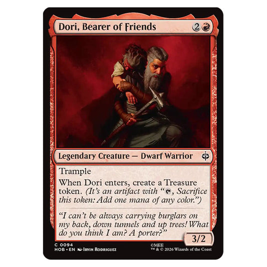 Dori, Bearer of Friends 0094 card from the Magic The Gathering set The Hobbit