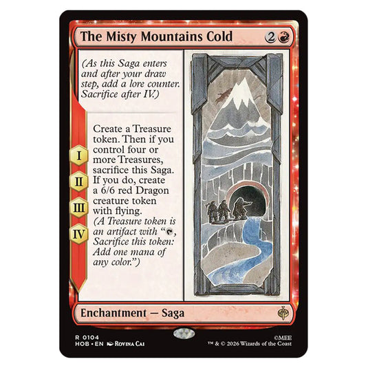 The Misty Mountains Cold 0104 card from the Magic The Gathering set The Hobbit