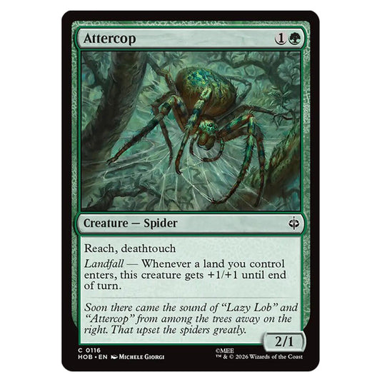 Attercop 0116 card from the Magic The Gathering set The Hobbit