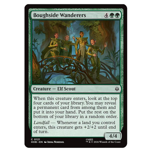 Boughside Wanderers 0121 card from the Magic The Gathering set The Hobbit