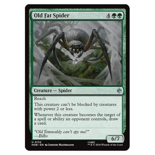 Old Fat Spider 0132 card from the Magic The Gathering set The Hobbit