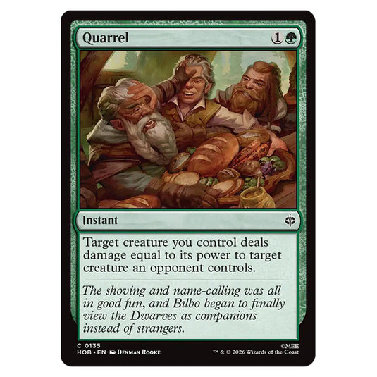 Quarrel 0135 card from the Magic The Gathering set The Hobbit