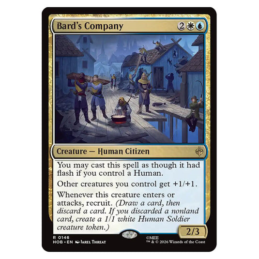 Bard's Company 0146 card from the Magic The Gathering set The Hobbit