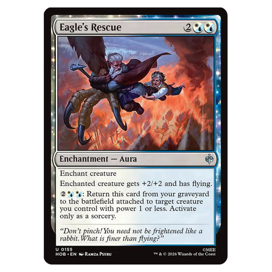 Eagle's Rescue 0155 card from the Magic The Gathering set The Hobbit