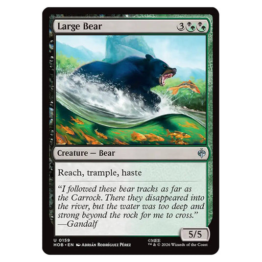 Large Bear 0159 card from the Magic The Gathering set The Hobbit