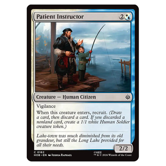Patient Instructor 0162 card from the Magic The Gathering set The Hobbit